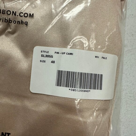 New Ruby Ribbon Pin-Up Lace Cami Pale Nude - Picture 6 of 6